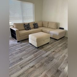 New Sectional Sofa with Ottoman