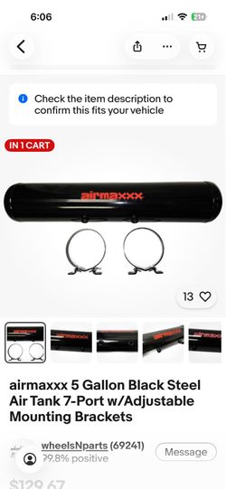 Airmaxxx 5 gallon air ride tank new