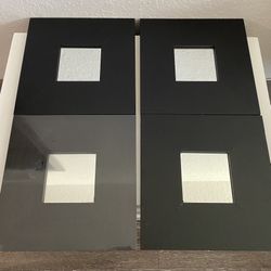 IKEA MALMA 10”x10” Mirror – Dark Brown Wood Frame | Modern & Minimalist Decor