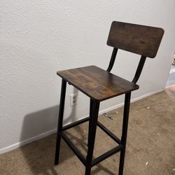 2 Wood/metal Bar Stools