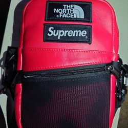 Supreme North Face Leather Shoulder Bag