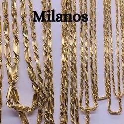 Brand New 14K Gold Milano Chains! See description for limited stock!
