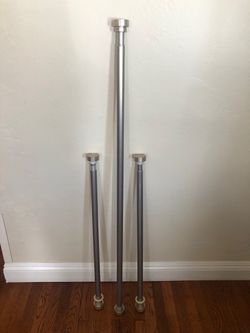 Rod Desyne Bonnet Satin Nickel Curtain Rods