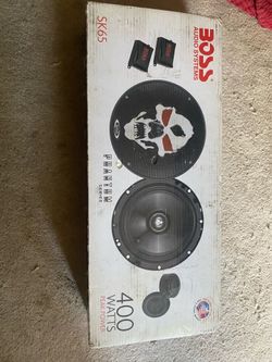 Boss phantom series 6.5 component car speaker set brand new in box rare htf