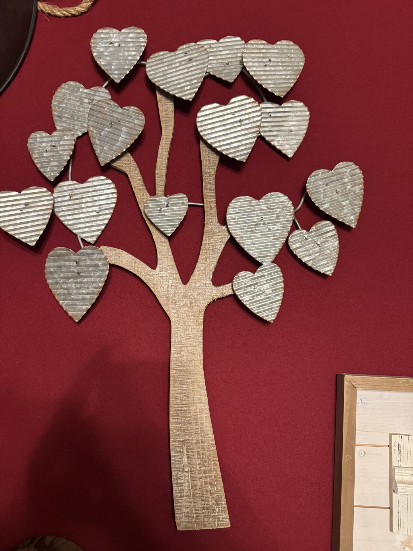 Wall Decoration Tree With Heart Leaves