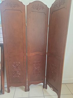 Brown Wooden room divider