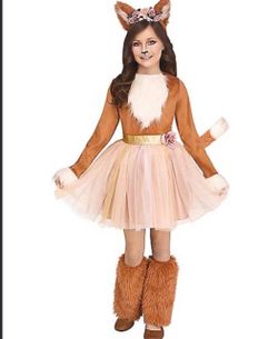 Spirit Shimmer Fox Girls Halloween Costume size 6-7