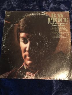 RAY PRICE  - The Lonesomest Lonesome '72 Columbia LP (VG+) w/ Orig Promo Inner..