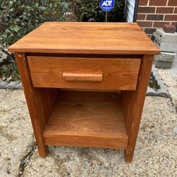 Nice Wood Nightstand 