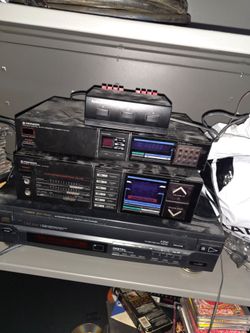Pioneer Stereo Tuner, Amplifier & Fisher CD Changer Stack