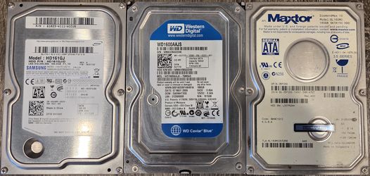 3 x 160GB SATA HDs