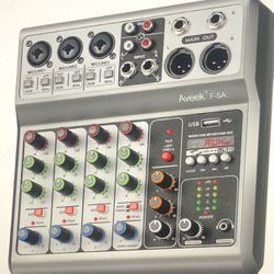 5 Channel Professional Audio Mixer Sound Board 