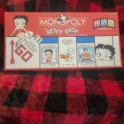 BETTY BOOP MONOPOLY GAME IN EXCELLENT CONDITION 