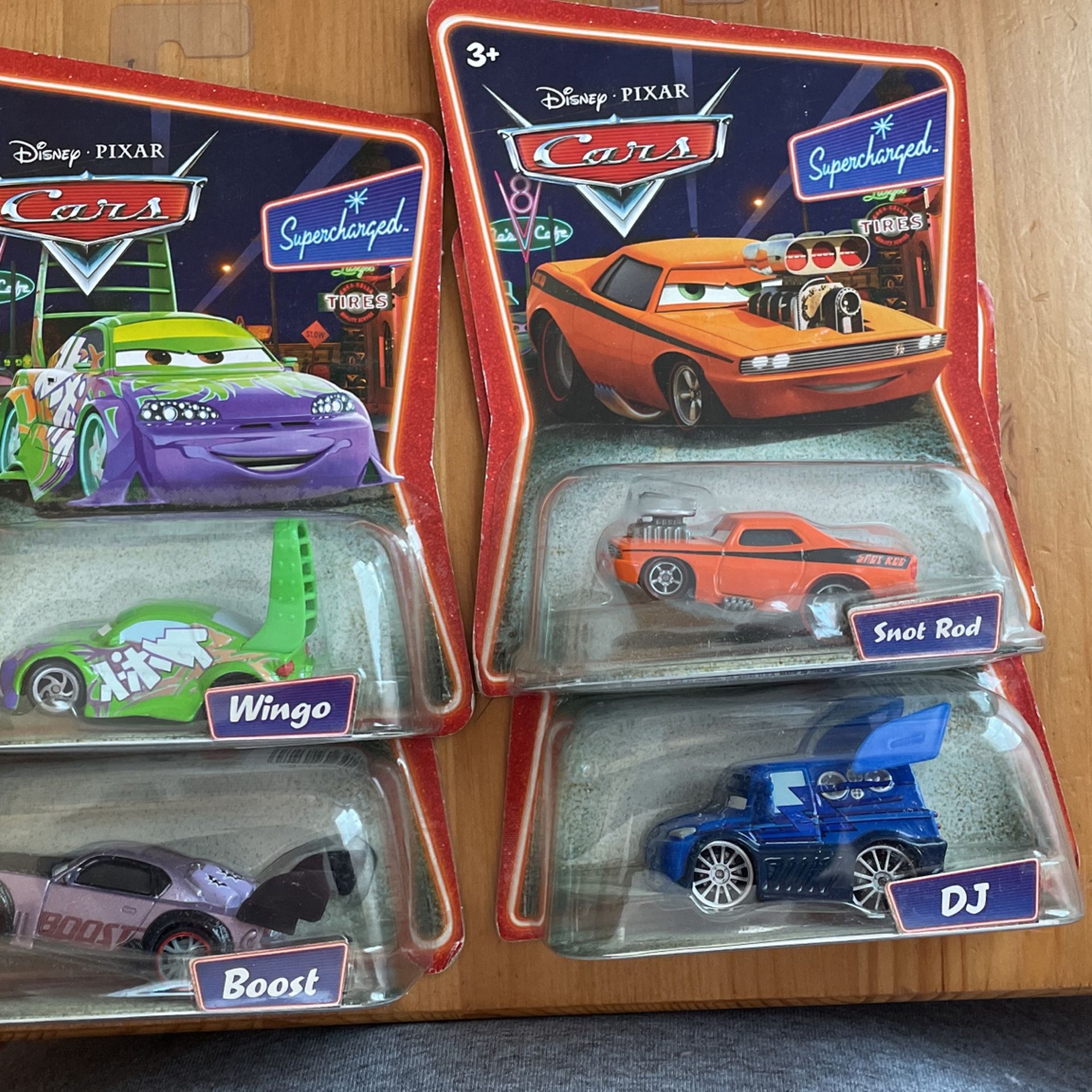 Disney Pixar Cars, Boost, Dj, Wingo, Snotrod