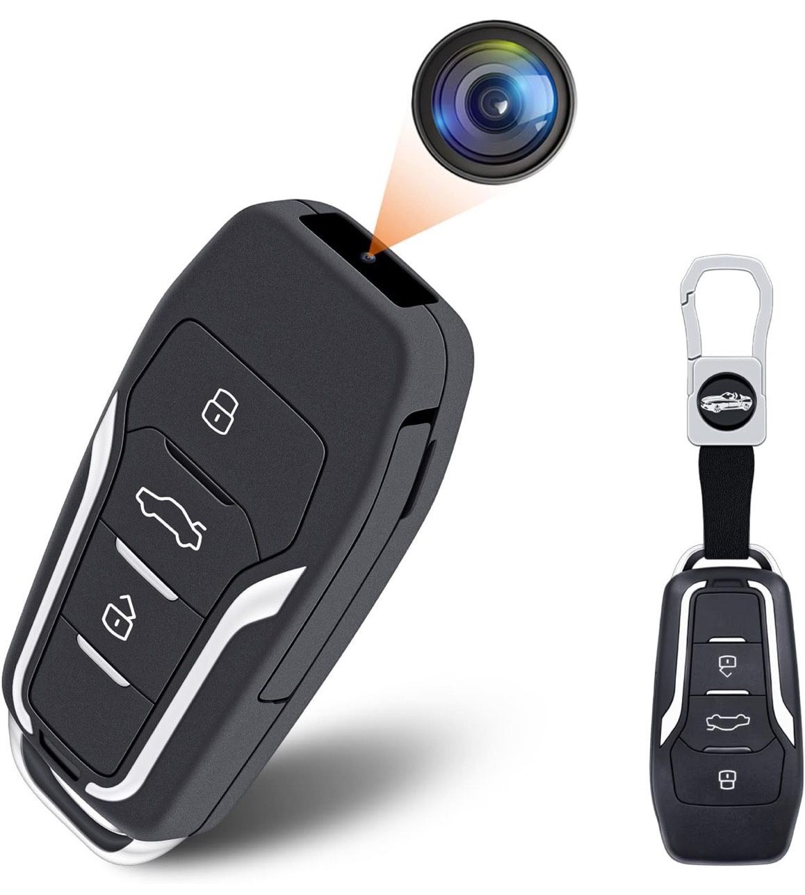 128GB Hidden Video Camera,1080P Portable Spy Camera Mini Covert Nanny Video Surveillance Camera with Motion Detection for Home, Office