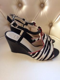 Real zebra Wedges - Size : 6