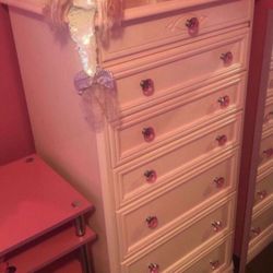 $1500 worth Barbie Pink Precious Hickory Wood Drawers Dresser Forget Ikea Closet Organizer Italy