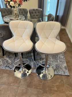Modern Brand Gray Adjustable Swivel Bar Stools (In Box)  Barstools – $69 Each