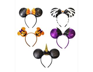 HALLOWEEN MICKEY MINNIE EAR HEADBAND GIFT SET