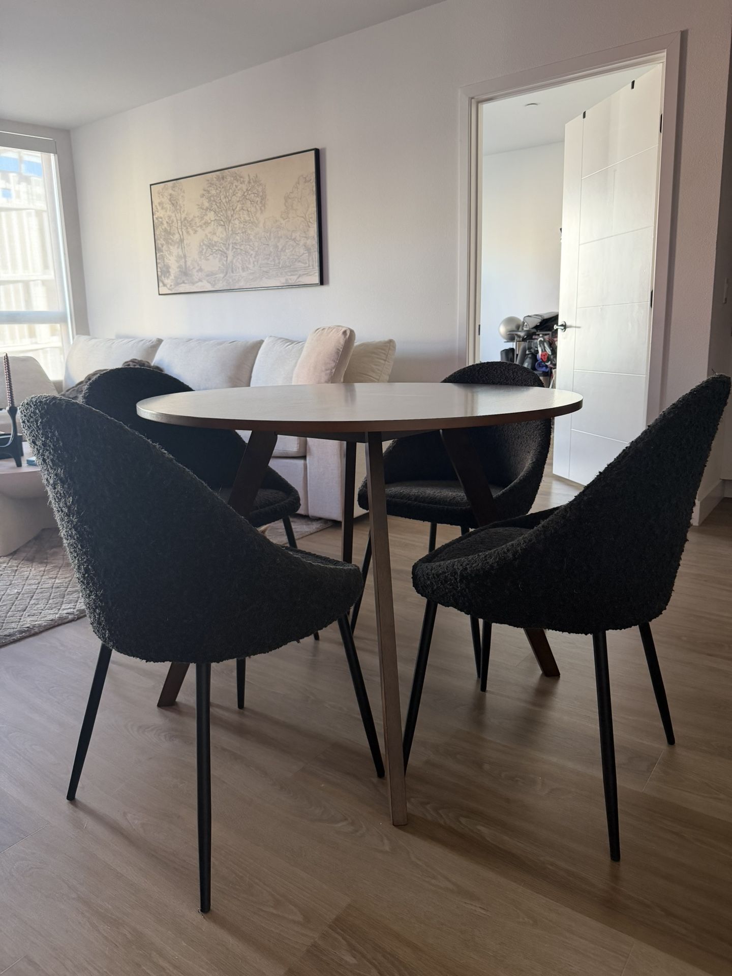 Solid Wood Walnut Dining Table