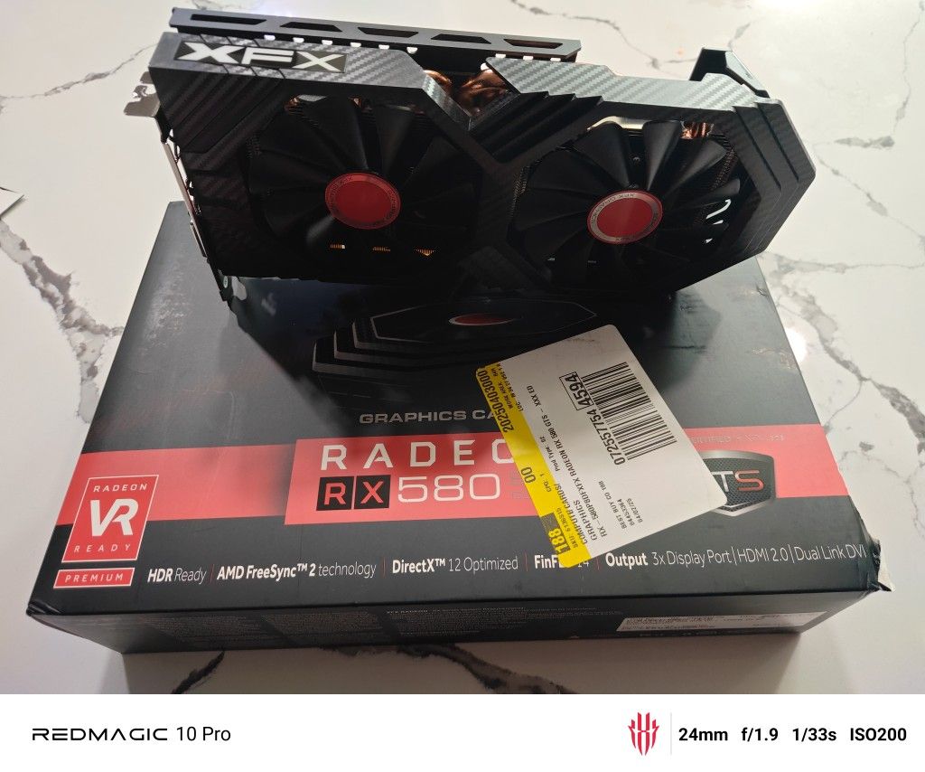 AMD Radeon XFX RX 580 GTS XXX Edition 8GB GDDR5 PCI Express 3.0 Graphics Card