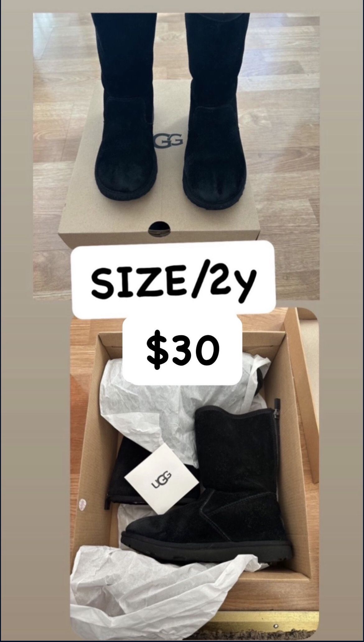 Girls Ugg Boots ( Size 2y)