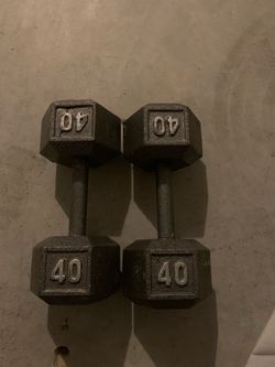 40 pound dumbbells