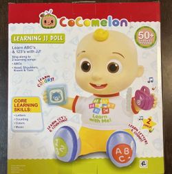 CoComelon Learning JJ Doll With Lights & 50+ Learning Phrases New