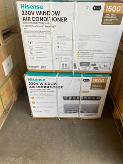 Hisense 24000 BTU window AC wifi 1500sq ft 230v/20A