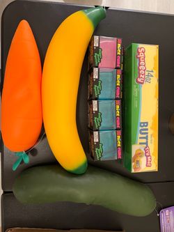 Squishy Toy Bundle – Banana, Carrot, Pickle & More