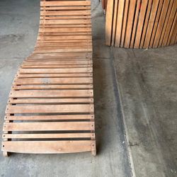 Wooden folding sun Loungers