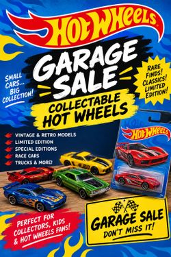 Hot wheels garage sale