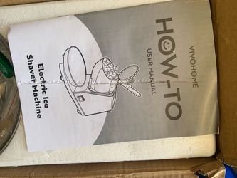 New VIVOHOME Electric Ice Crusher Shaver Silver 173lbs/hr VH278-SL For Sale $75.00.