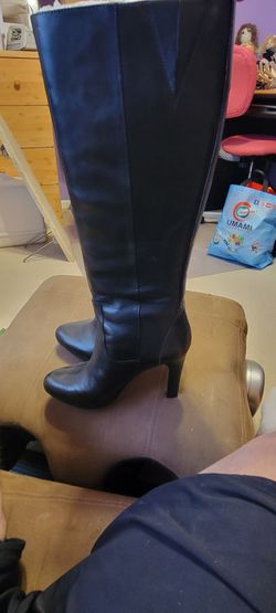 Knee high boots.