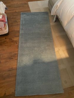Brand new Blue wool rug runner