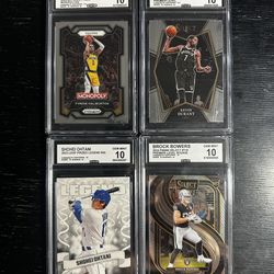 4 Gem mint 10s