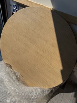 Round Unfinished Solid Wood Tabletop