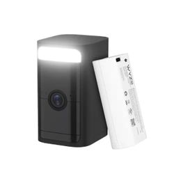 Wyze Battery Cam Pro, Wireless Indoor/Outdoor Home Security Camera, with 2k HD Color Night Vision & Built-In Spotlight, Black