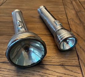 Two 1950’s Vintage Flashlights