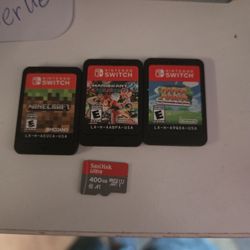 120 Cash Nintendo Games And SD Card $120 
