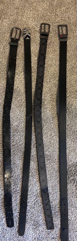 Lot of 4 Black Belts – MK, Coach & More