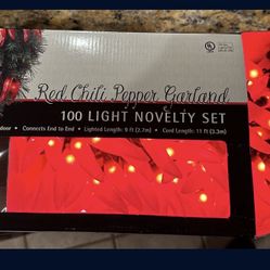 Vintage Christmas Chili Lights 🌶️ 