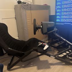 Logitech Pro Wheel + Pedals + Playseat Trophy