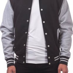 Pro Club Men's Varsity Fleece Baseball Jacket
