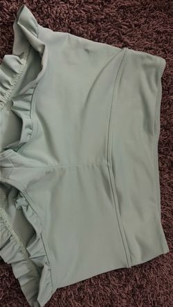 Tiger Friday Ruffle Sage Green Dance Shorts