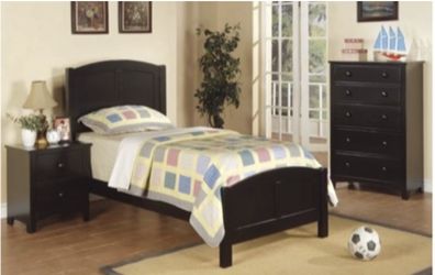 Twin size bed and mattress orthopedic