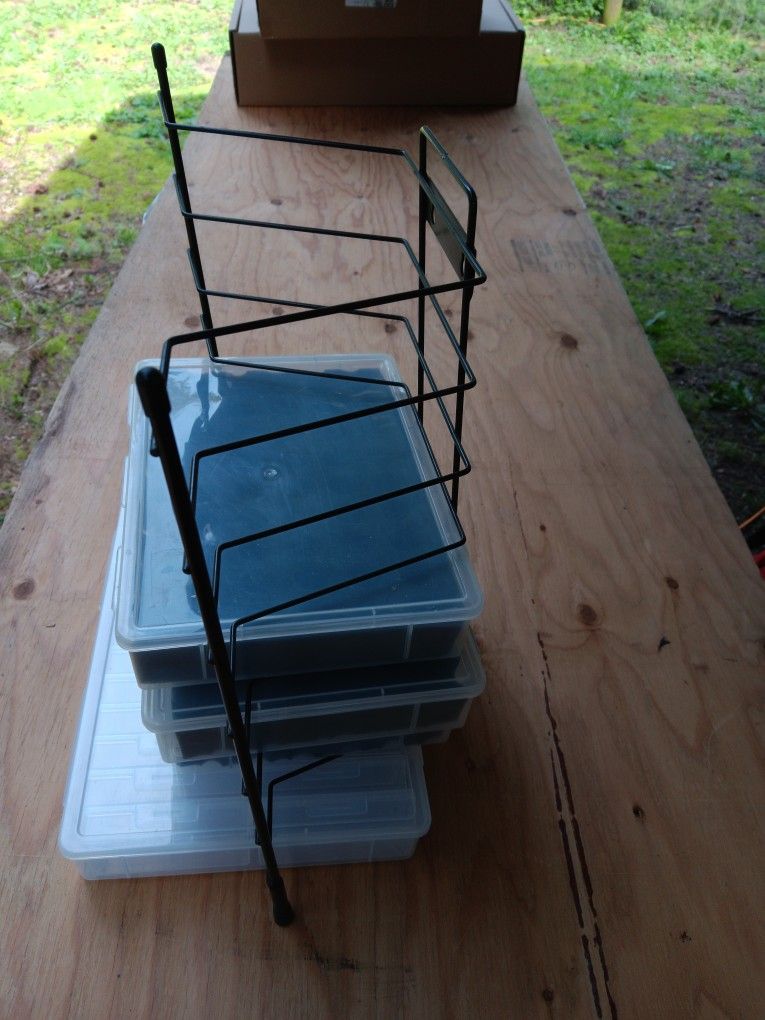 Plano 7600, or Simler Fishing Tackle Box Holders. I Used Them For Fishing Tackle Parts, Hooks, Blades, Screws, Bolts Etc.