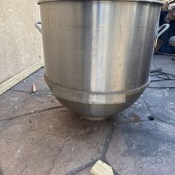 Hobart 80 quart stainless steel mixer bowl