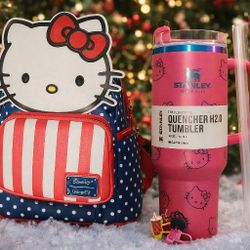 ✨ Hello Kitty Gift Bundle – Stanley Quencher + Loungefly Backpack (NEW) ✨