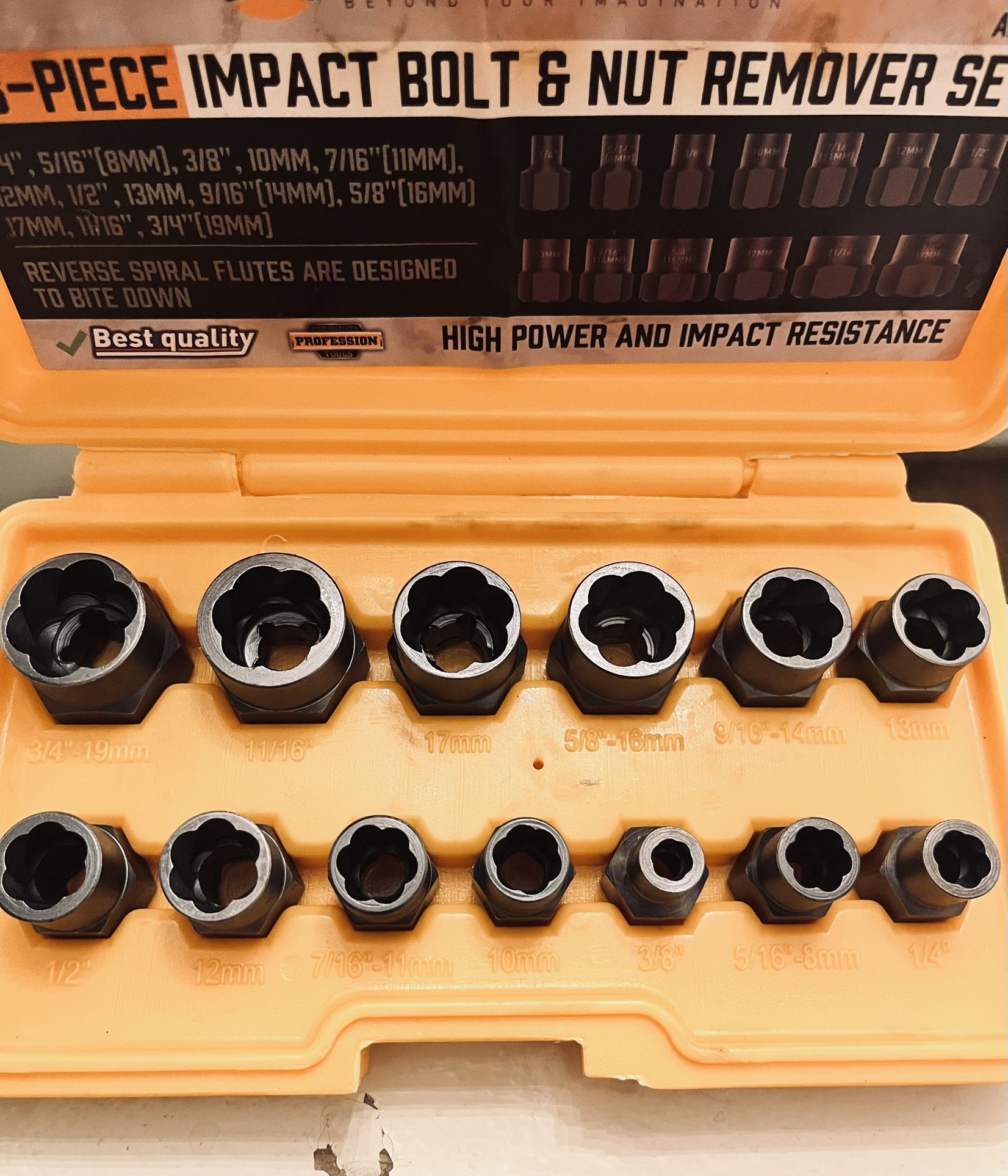Impact Bolt & Nut Remover Set